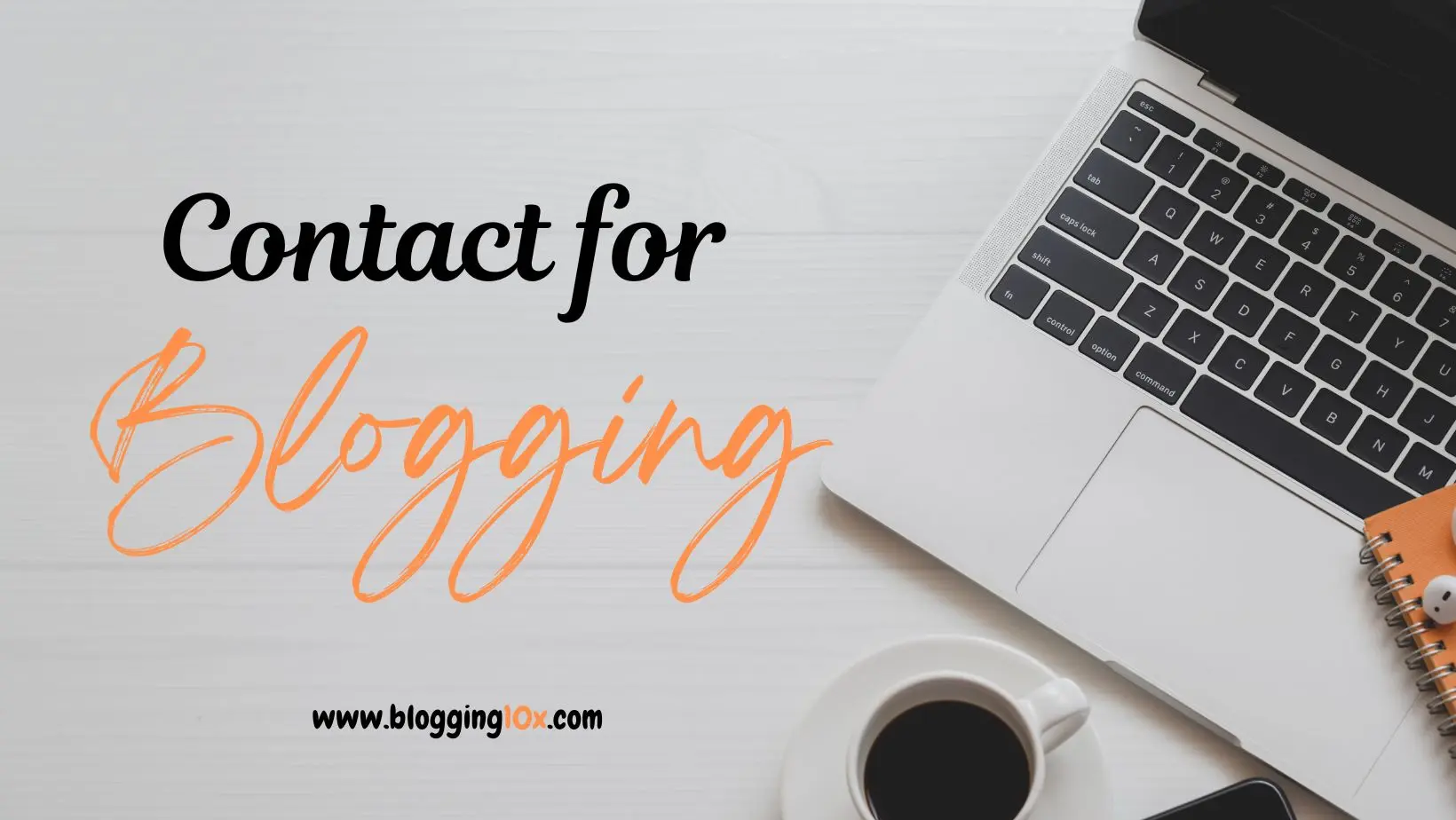 Workspace with a tablet displaying the contact page of a website next to a cup of coffee