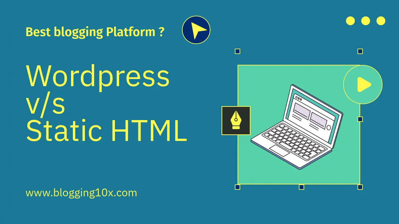 Comparison chart showing differences between WordPress and Static HTML